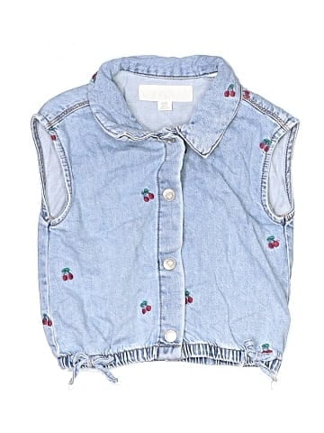 Zara Sleeveless Button-Down Shirt (view 1)
