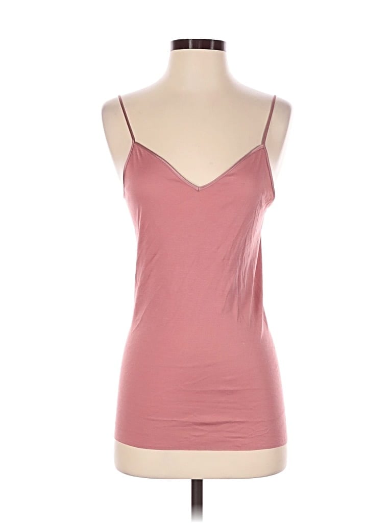 Pre-owned Hanro Tank Top Pink Sweetheart Neckline Tops