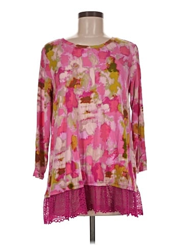 LOGO by Lori Goldstein 3/4 Sleeve Blouse (view 1)