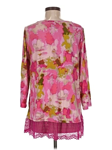 LOGO by Lori Goldstein 3/4 Sleeve Blouse (view 2)