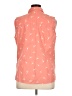 Basic Editions Orange Sleeveless Button-Down Shirt Size XL - photo 2