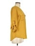Express 100% Polyester Yellow 3/4 Sleeve Blouse Size M - photo 4