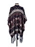 Love By Design 100% Polyamide Blue Poncho Size M - photo 2