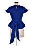 Rodier Blue Short Sleeve Top Size EU (FR) 38 / US 6 - photo 2