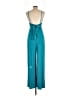 Topshop Color Block Teal Jumpsuit Size 12 - photo 2