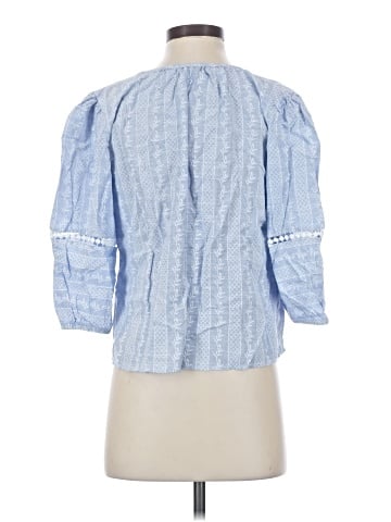 Sloane Rouge 3/4 Sleeve Button-Down Shirt (view 2)