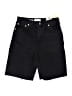MNG Black Denim Shorts Size 6 - photo 1