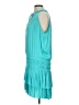 Current Air 100% Polyester Teal Cocktail Dress Size L - photo 5