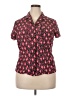 Sag Harbor 100% Polyester Pink Short Sleeve Blouse Size 18 - photo 1
