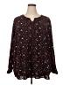 Catherines Hearts Black Long Sleeve Blouse Size 2X - photo 1