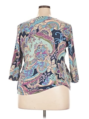 Chico's 3/4 Sleeve T-Shirt (view 2)