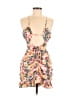 Hello Molly 100% Polyester Tropical Orange Cocktail Dress Size 8 - photo 1