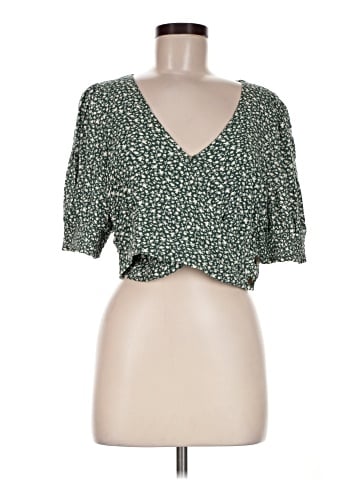 American Eagle Outfitters Short Sleeve Blouse (view 1)