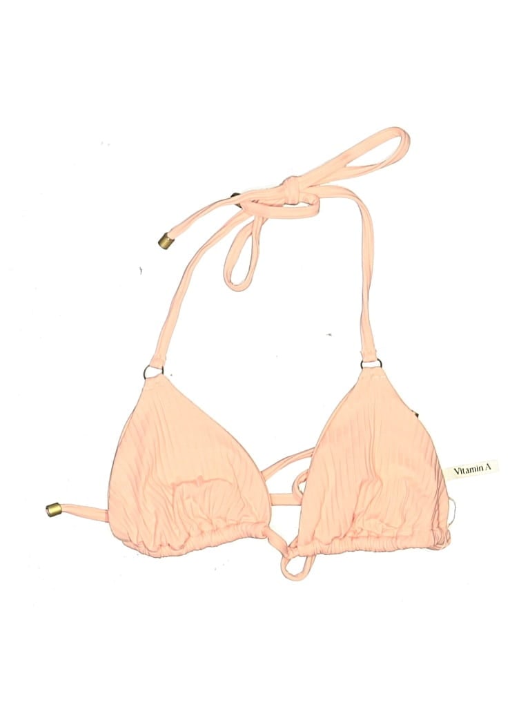Pre-owned Vitamin A Swimsuit Top Tan Swimwear