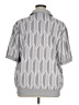 Stylus Chevron-herringbone Gray Short Sleeve Blouse Size XL - photo 2