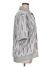 Stylus Chevron-herringbone Gray Short Sleeve Blouse Size XL - photo 4