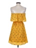 Everly 100% Polyester Yellow Casual Dress Size S - photo 2