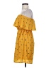 Everly 100% Polyester Yellow Casual Dress Size S - photo 5