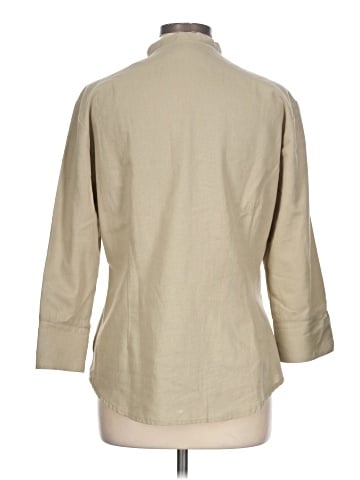 Assorted Brands 3/4 Sleeve Button-Down Shirt (view 2)