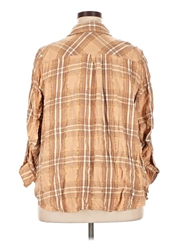 Lane Bryant 3/4 Sleeve Button-Down Shirt (view 2)