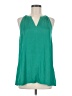 CAbi 100% Polyester Teal Sleeveless Blouse Size M - photo 1