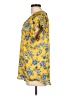 Ellen Tracy 100% Polyester Yellow Short Sleeve Blouse Size L - photo 5