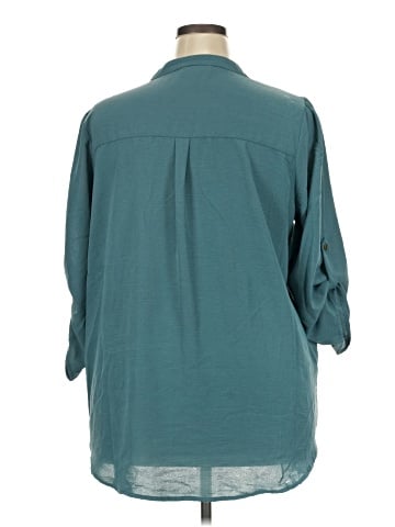 Indigo Rose 3/4 Sleeve Blouse (view 2)