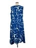DKNY 100% Polyester Graphic Blue Casual Dress Size 20 - photo 2