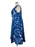 DKNY 100% Polyester Graphic Blue Casual Dress Size 20 - photo 5