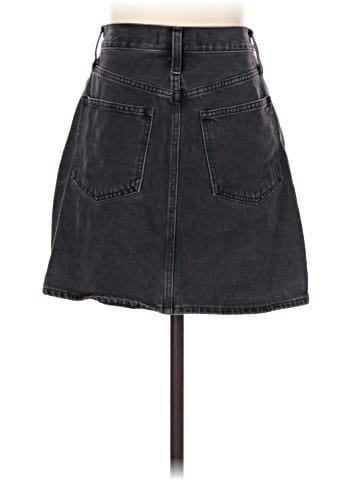 Madewell Rigid Denim High-Waist Straight Mini Skirt in Berridge Wash (view 2)
