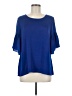 CAbi 100% Polyester Blue Short Sleeve Blouse Size M - photo 1