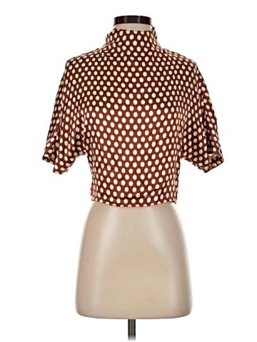 Diane von Furstenberg Short Sleeve Silk Top (view 1)