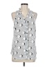CAbi 100% Polyester Silver Sleeveless Blouse Size M - photo 1
