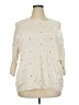J.Jill Polka Dots Ivory Pullover Sweater Size 2X - photo 1