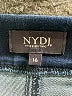 NYDJ 100% Polyester Solid Blue Denim Shorts Size 16 - photo 3