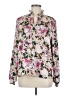 CAbi 100% Polyester Floral Pink Long Sleeve Blouse Size M - photo 1