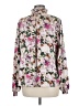 CAbi 100% Polyester Floral Pink Long Sleeve Blouse Size M - photo 2