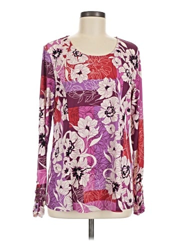 Susan Graver Long Sleeve T-Shirt (view 1)