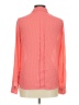 Outback Red 100% Polyester Polka Dots Orange Long Sleeve Blouse Size M - photo 2