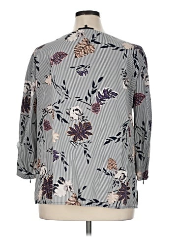 Lafayette 148 New York 3/4 Sleeve Blouse (view 2)