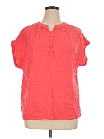 St. John's Bay Short Sleeve Blouse (view 1)