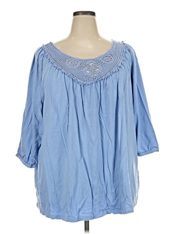 Ellos 3/4 Sleeve Blouse (view 1)