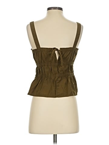 Madewell Poplin Sophia Peplum Tank (view 2)