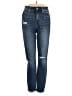 7 For All Mankind Hearts Blue Jeans Size 25 waist - photo 1
