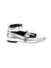 Maje 100% Leather Silver Flats Size EU 39 - photo 1