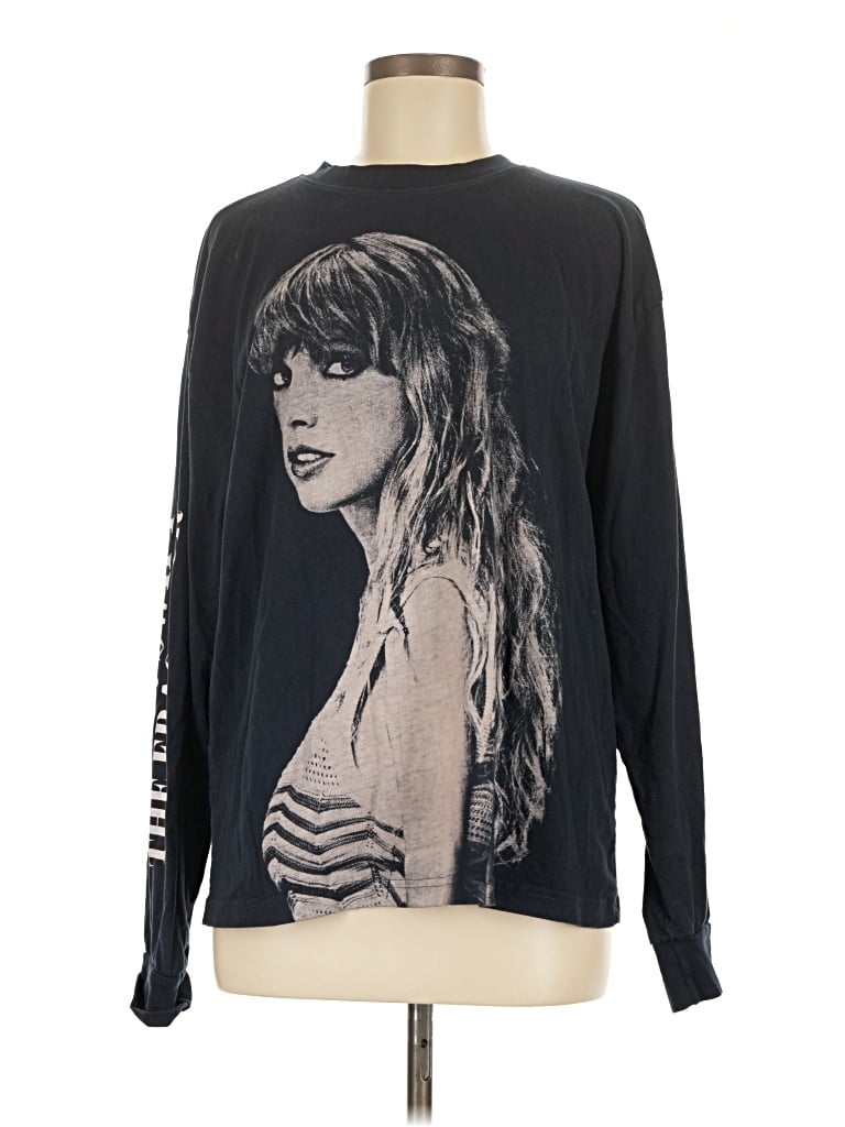 Pre-owned Taylor Swift Long Sleeve T-shirt In Black