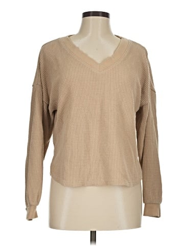 Madewell Waffle Knit V-Neck Long-Sleeve Sweater (view 1)