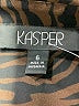 Kasper Animal Print Black Long Sleeve Blouse Size 6 - photo 7