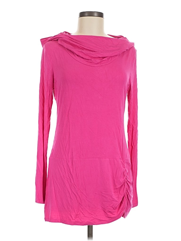 Pre-owned Gaiam Long Sleeve T-shirt In Pink