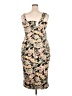 Maurices Floral Tan Cocktail Dress Size XXL - photo 2
